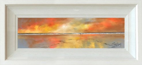 Glowing Shore by Philip Gray - Framed Original Drawing on Paper
